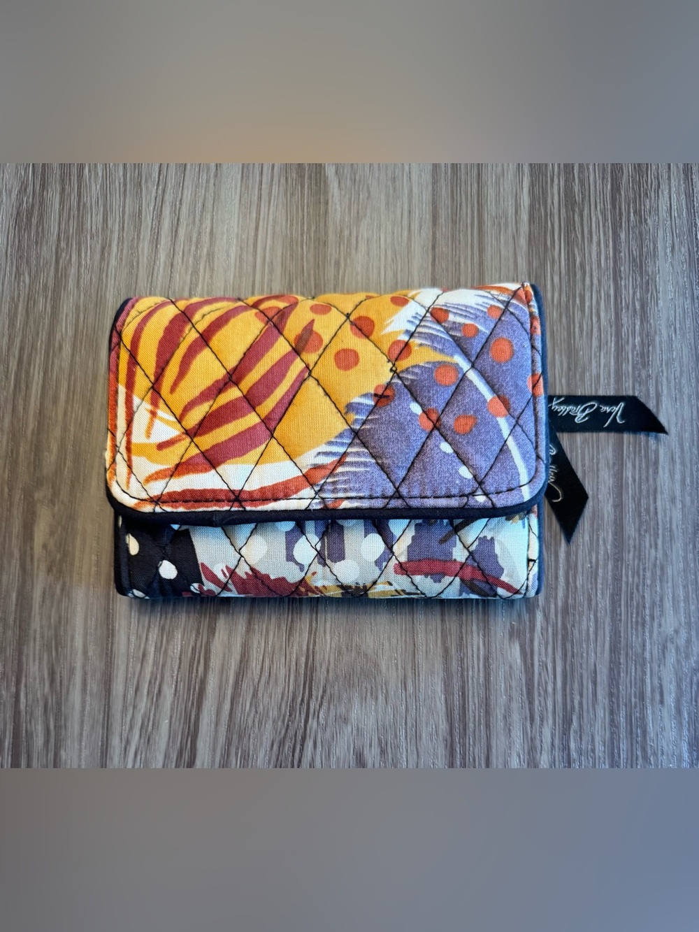 Vera Bradley Quilted Foldover Wallet